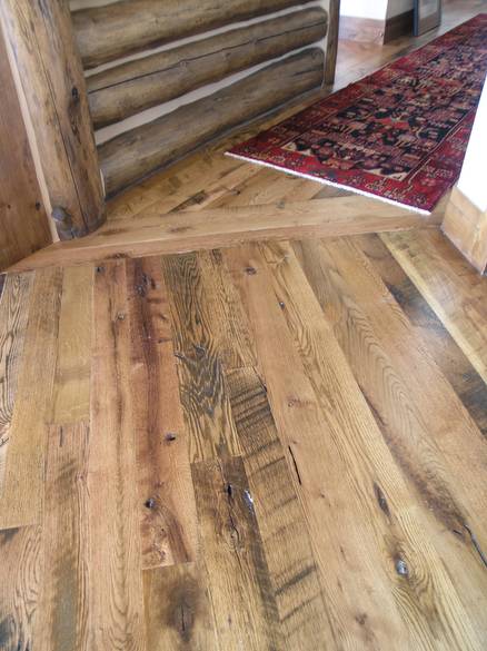 Antique Oak Skip-Planed Flooring